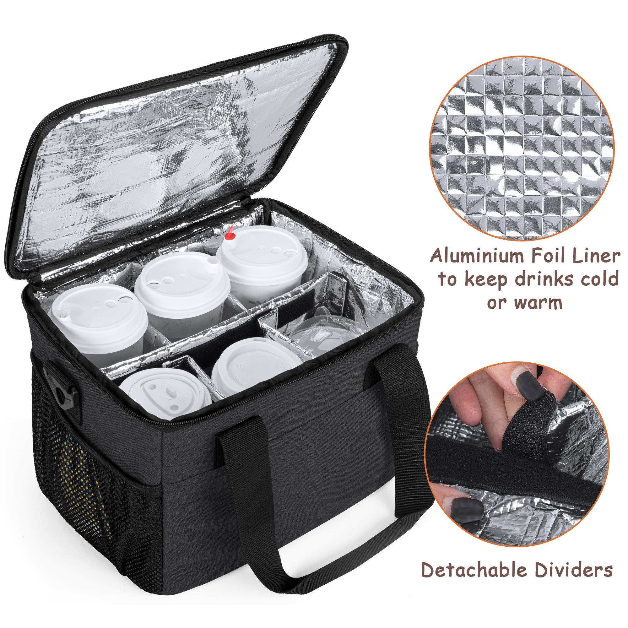 Foto 3 | Portabebidas Trunab  Reutilizable  6 Tazas  Aislante Y Correa - Venta Internacional.