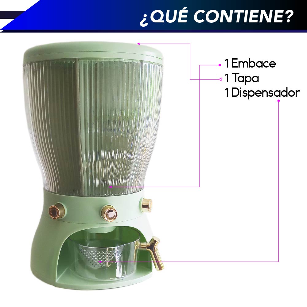 Foto 3 pulgar | Dispensador de Semillas Rd Royal Cook de 10 l con 4 Separadores