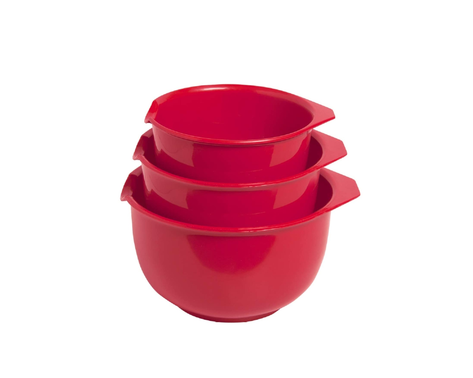Juego de 3 Tazones para Mezclar Glad color Rojo