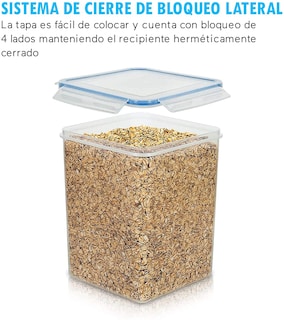 Foto 2 | Set de 4 Contenedores Herméticos U Chef para Almacenar Alimento