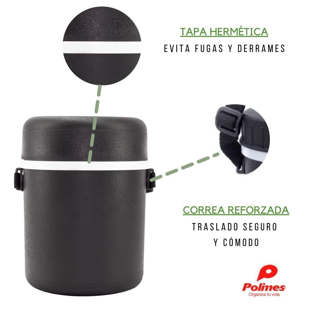 Foto 3 pulgar | Termo para Comida Excel Premium 1.5lt Polimes Tv02 color Negro