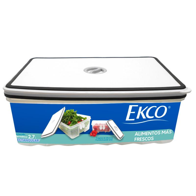 Foto 3 pulgar | Hermético de 2.7 L Ekco Fresh Everyday Rectangular Libre de Bpa con Fechador