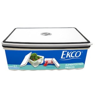 Foto 2 | Hermético de 2.7 L Ekco Fresh Everyday Rectangular Libre de Bpa con Fechador