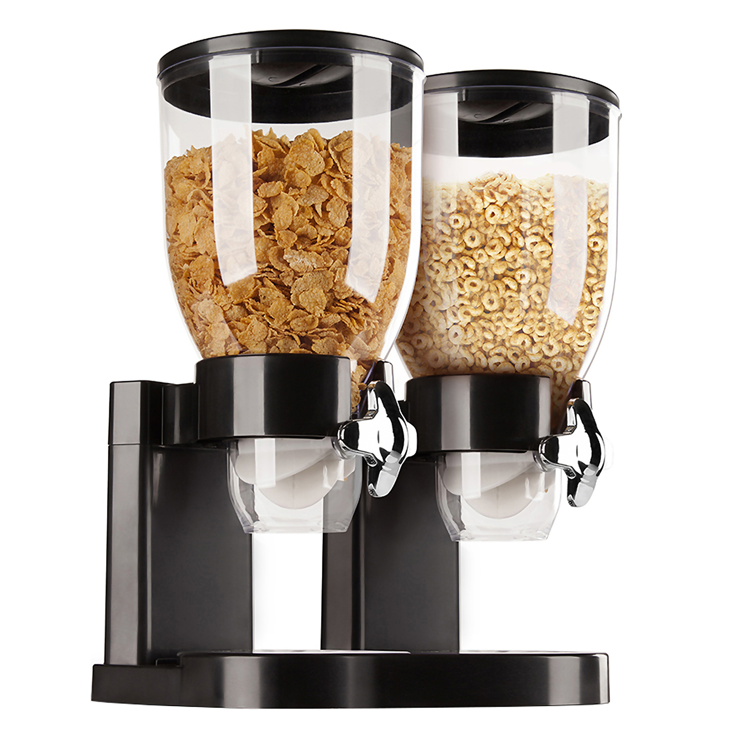 Dispensador de Cereal Doble Aquila Deluxe color Negro