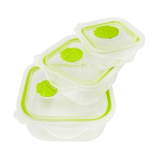 Foto 1 | Juego de Recipientes Cuadrados Aquila Sea Shell color Verde
