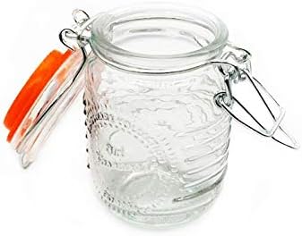 Jgo 4 Frascos Vidrio Mason Jar Herméticos 70 Ml C/u Nv-1022