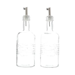 Foto 1 | Set Aceitero Y Vinagrero De Vidrio Tipo Antiguo Nv-1021