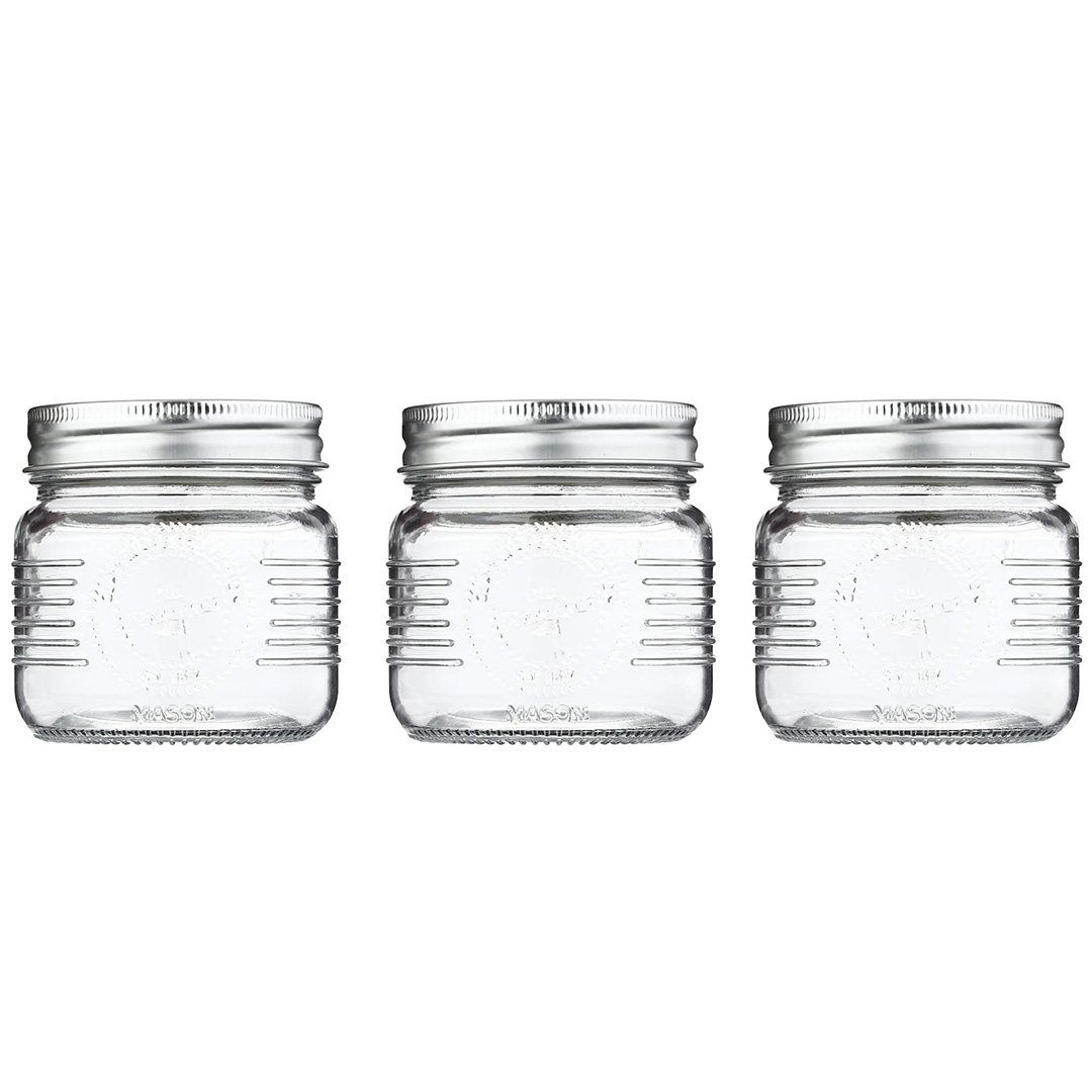 Foto 5 pulgar | Set 3 Frascos Tapa Enrroscable Mason Jar 250 Ml Nv-1006