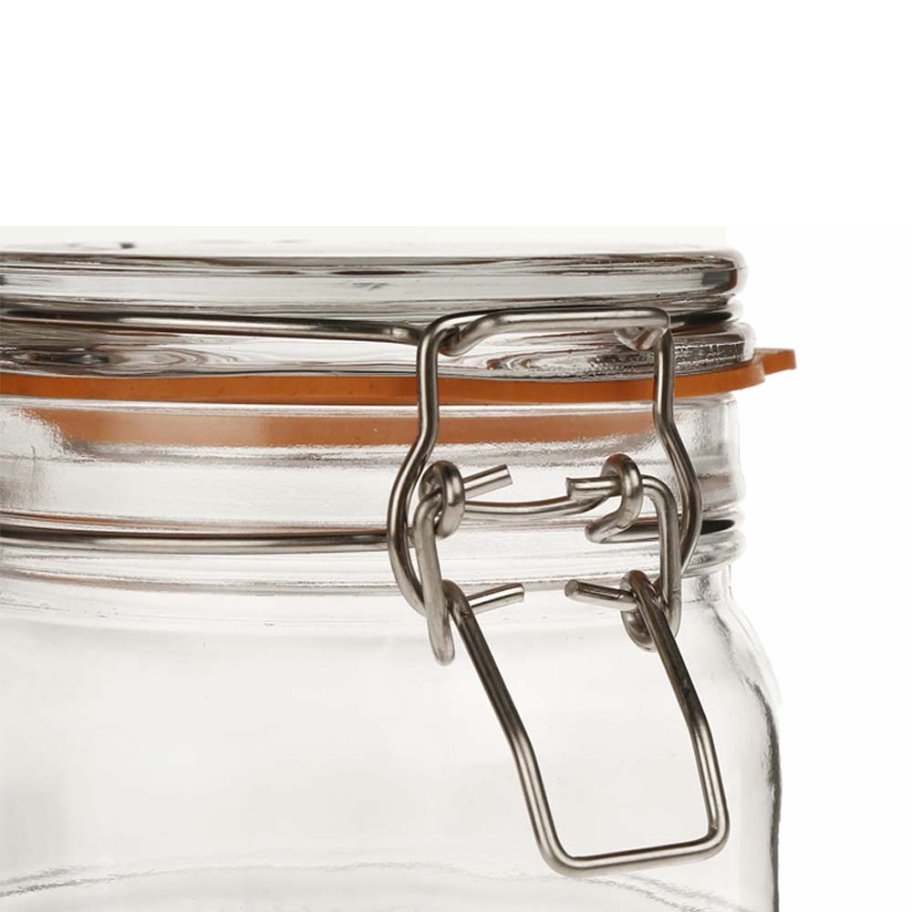 Foto 4 pulgar | Set 3 Frascos Herméticos Mason Jar Reimart Con Clip 1 Litro Nv-1001 Tranparentes