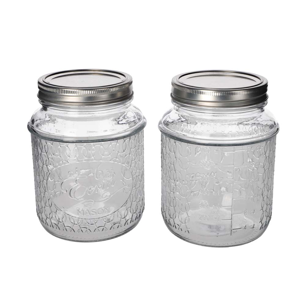 Foto 2 pulgar | Set 2 Frascos Mason Jar Premium Eerin' 1 Litro Nv-1032