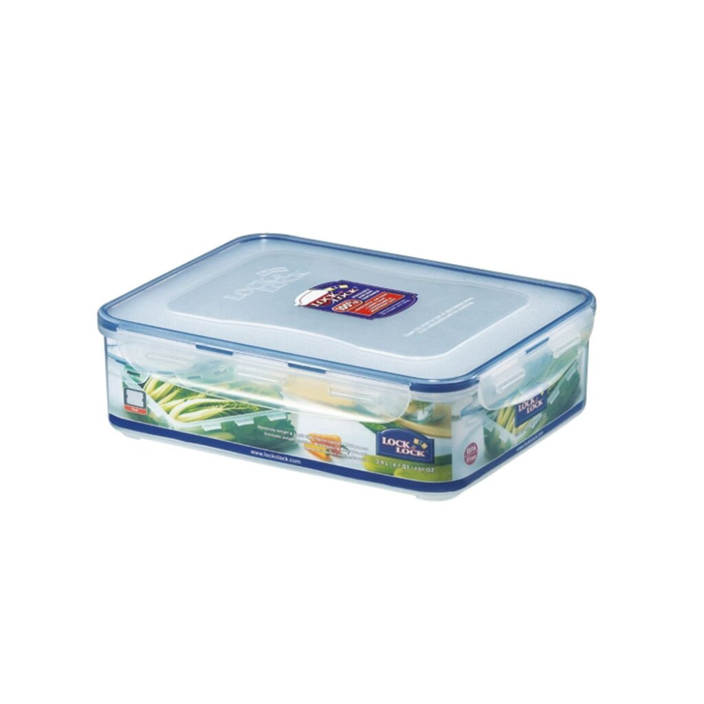 Foto 2 pulgar | Contenedor Hermético Lock & Lock HPL834 Transparente Rectangular 3.9 L