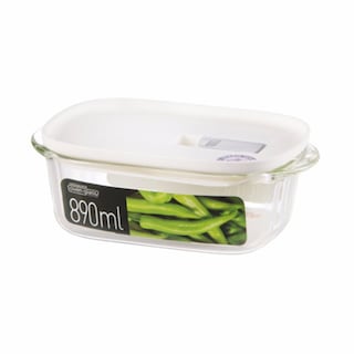 Foto 1 | Contenedor de Vidrio Lock & Lock LLG941W Transparente Hermético con Tapa Blanca 890 ML