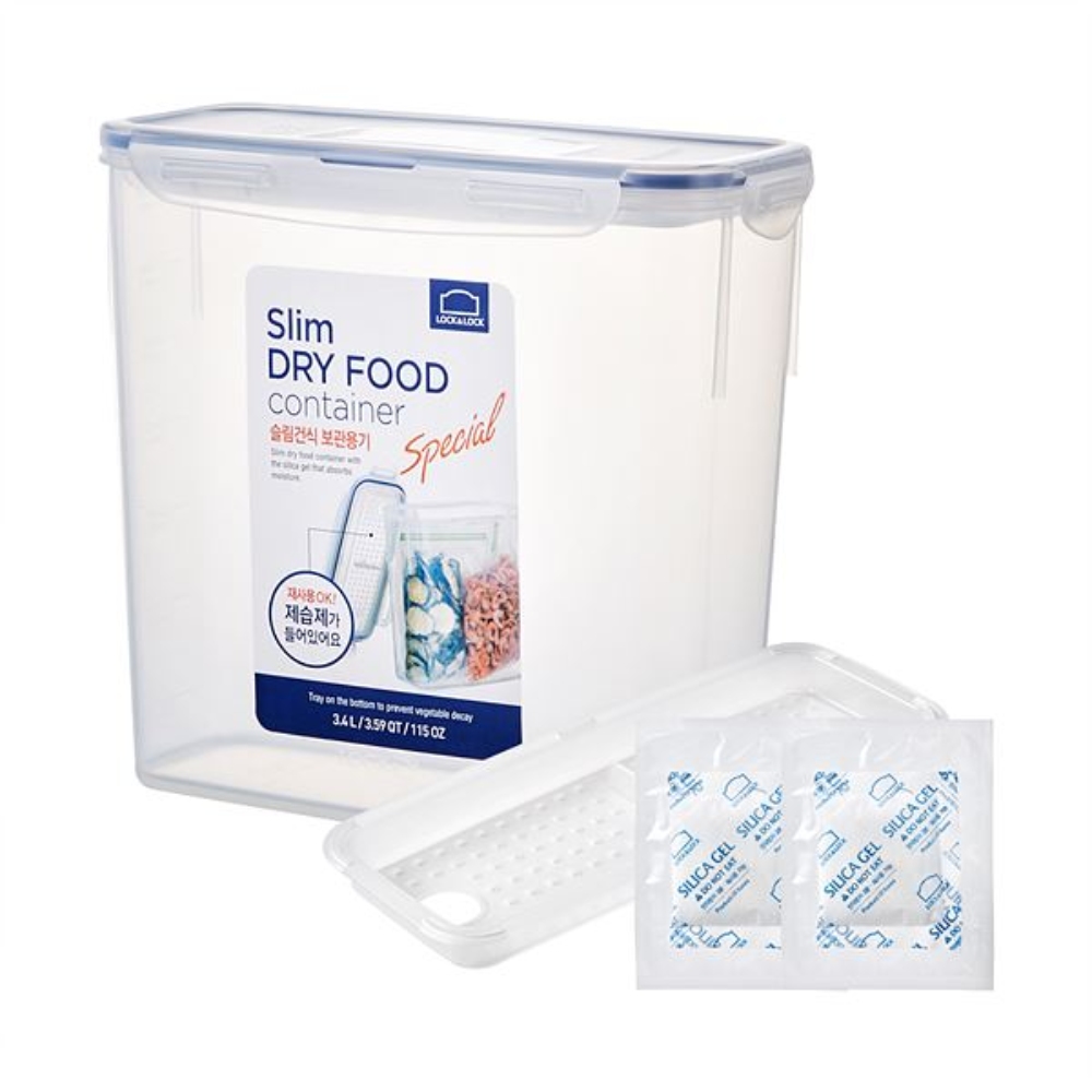 Contenedor con Rejilla Lock & Lock HPL713SC Transparente 3.4 L