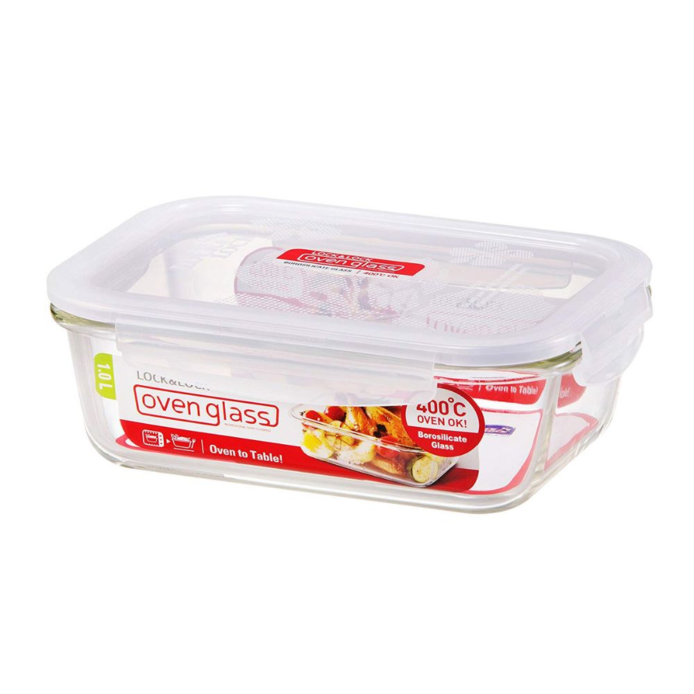 Contenedor de Vidrio Hermético Lock & Lock LLG445 Transparente Euro 1 L
