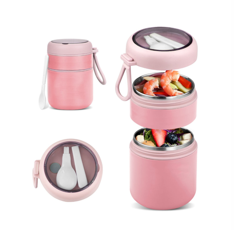 Foto 2 | Tupper Termico Rosa Claro De 710ml