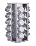 Especiero Giratorio Acero Inoxidable Petukita Box Con 20 Frascos Organizadores