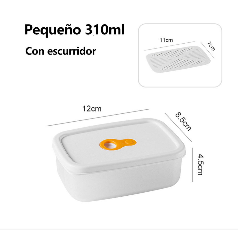 Foto 4 pulgar | Recipiente Hermético Para Almacenar Alimentos 3 Piezas