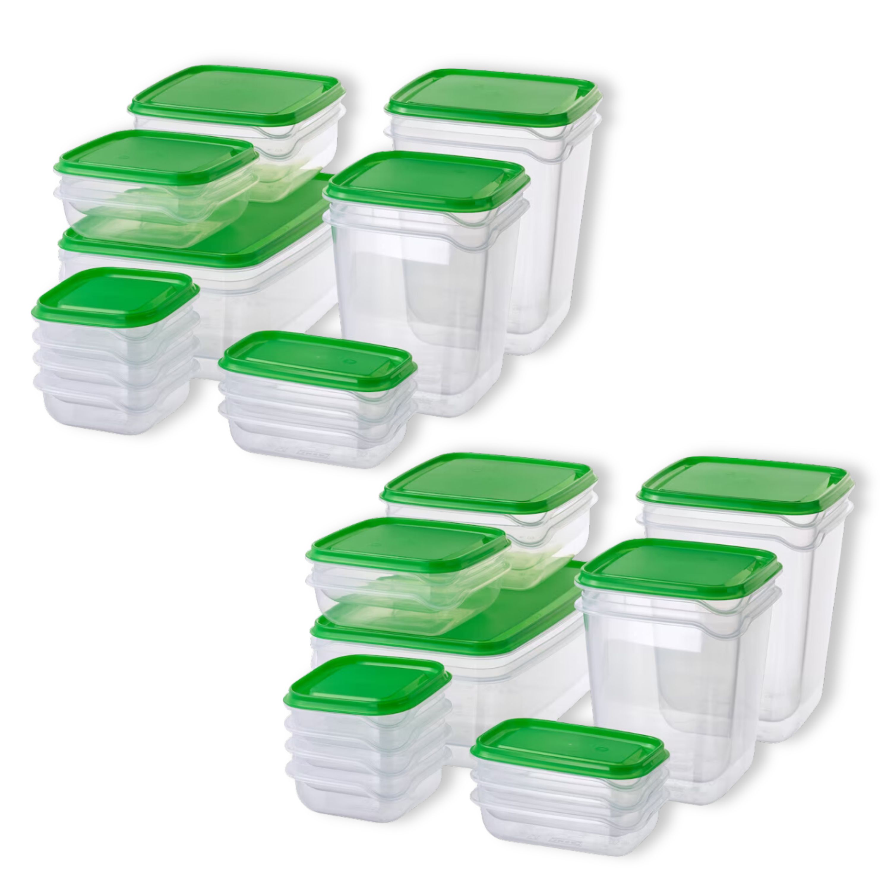 Recipientes de Alimentos Luxvi Transparentes y Apilables 34 Piezas