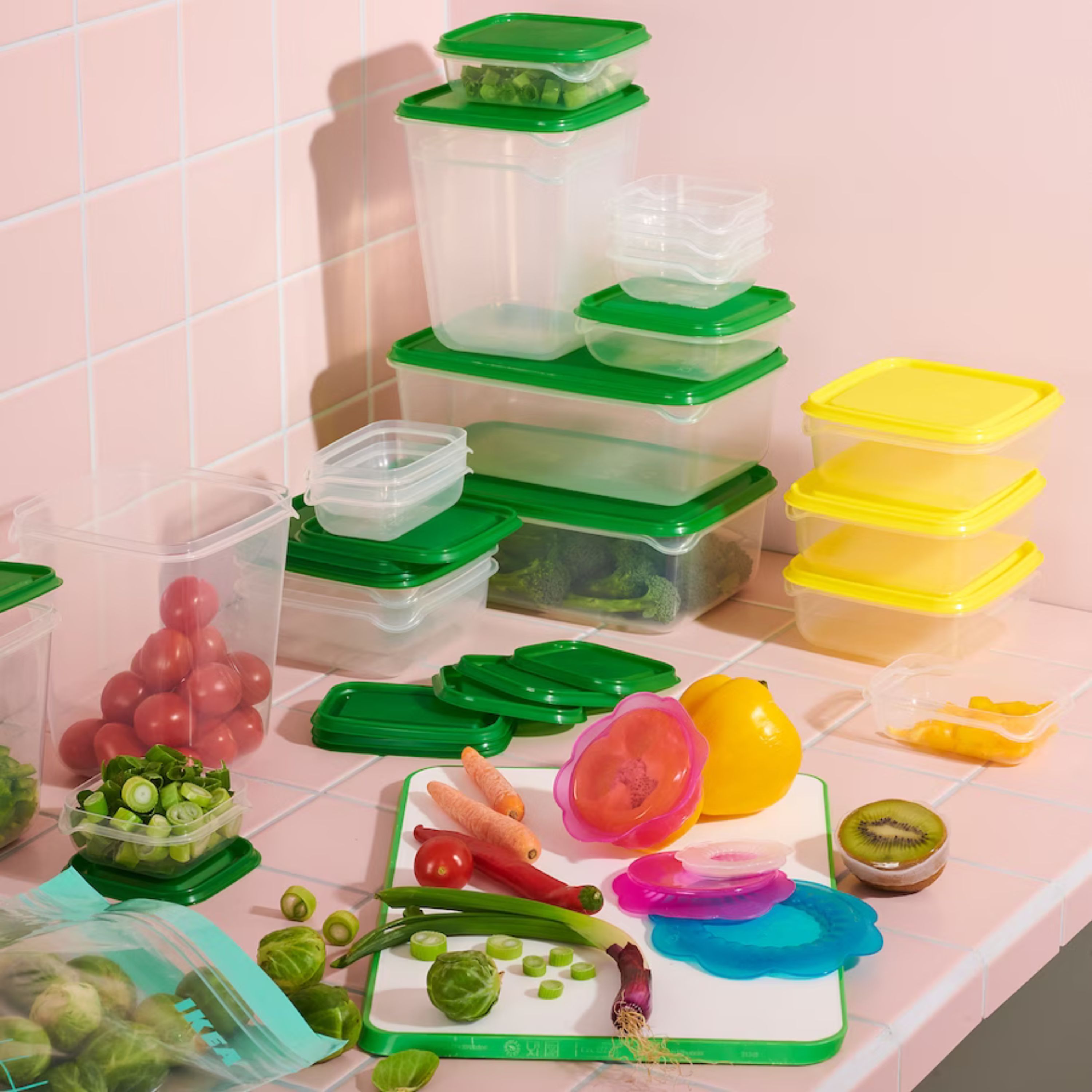 Foto 2 | Recipientes de Alimentos Luxvi Transparentes y Apilables 34 Piezas