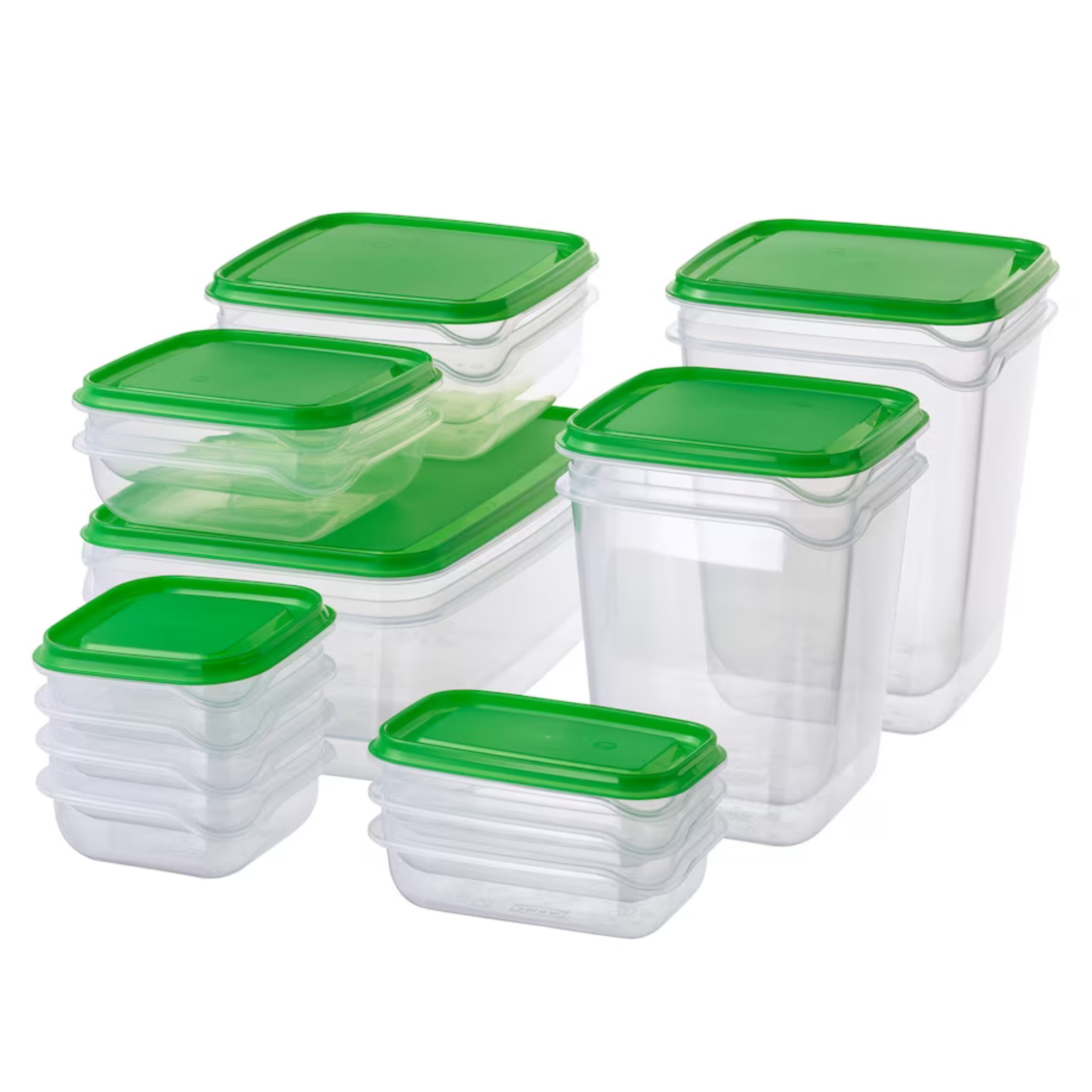 Foto 2 pulgar | Recipientes de Alimentos Luxvi Transparentes y Apilables 17 Piezas