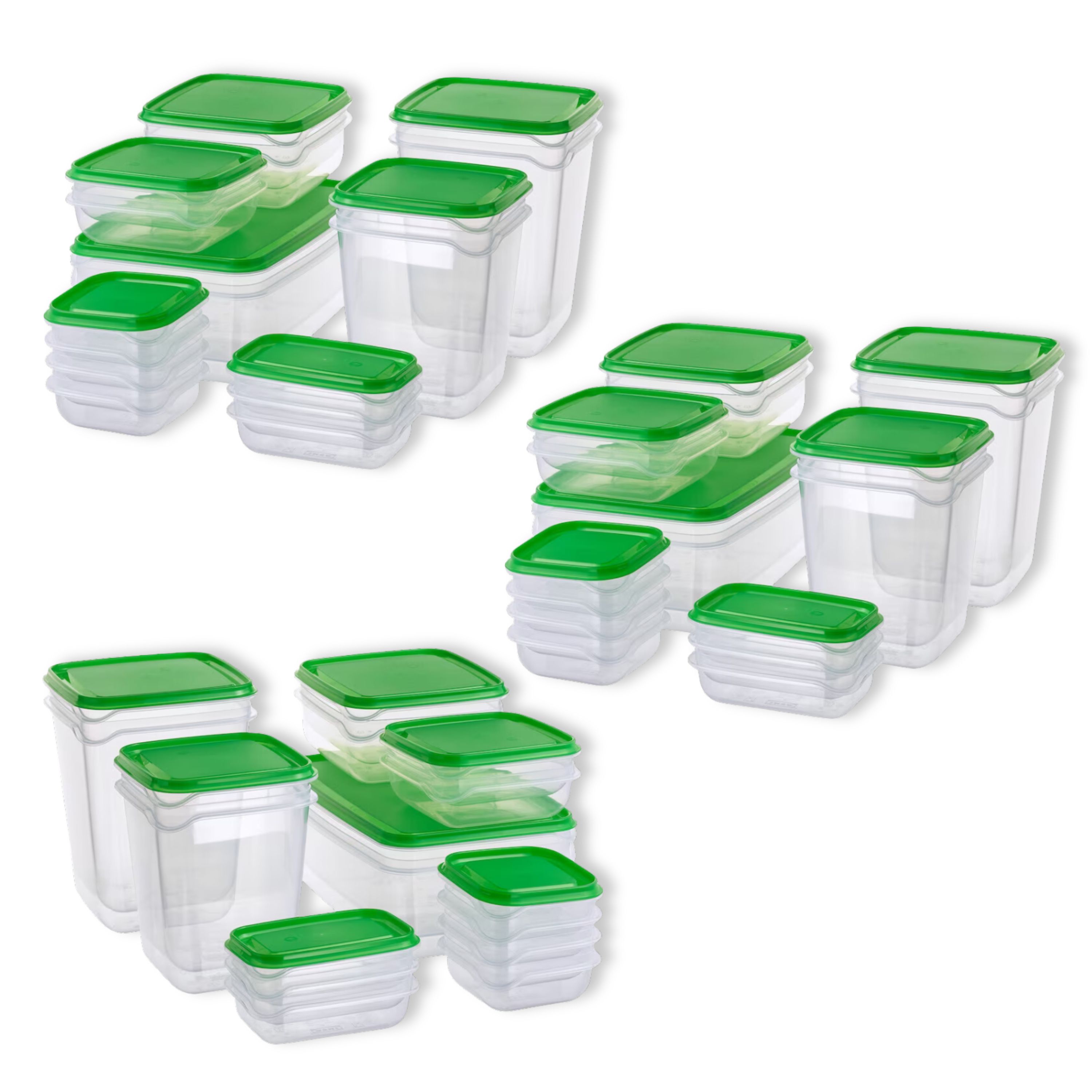 Recipientes de Alimentos Luxvi Transparentes Y Apilables 51 Piezas
