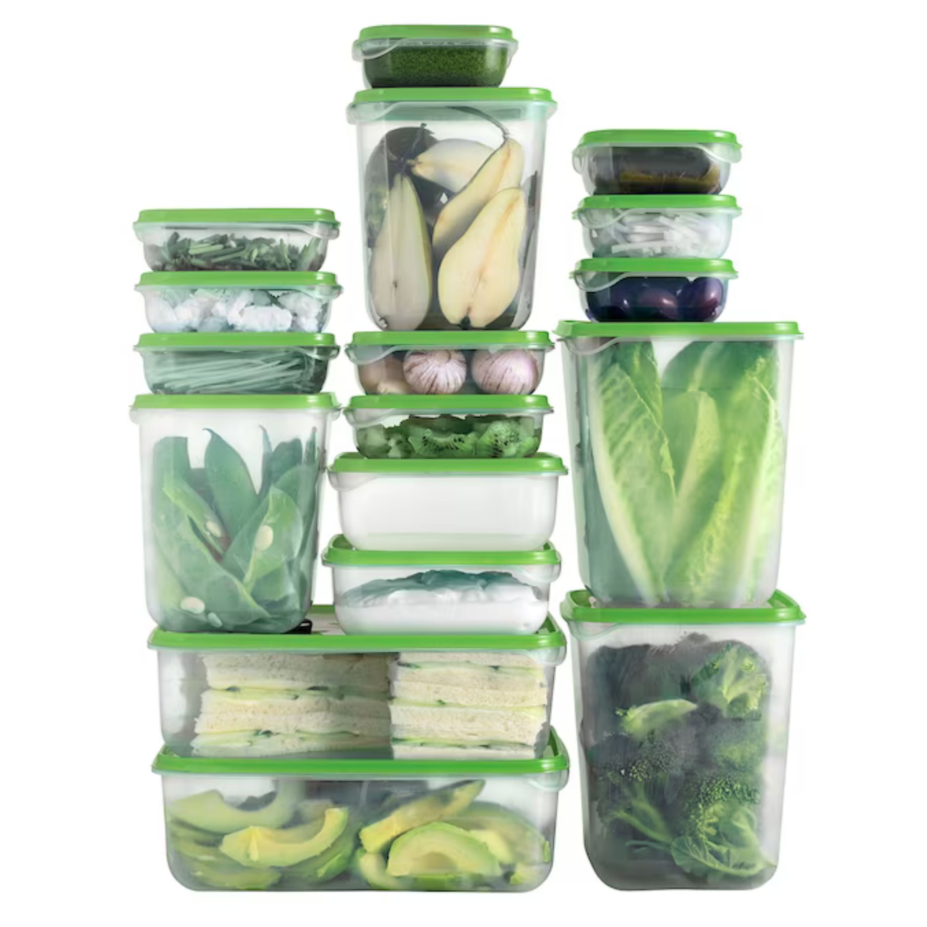 Foto 6 | Recipientes de Alimentos Luxvi Transparentes Y Apilables 51 Piezas