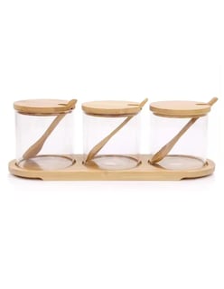 Foto 1 | Juego de Especieros 3 Piezas Storyland con Base de Madera y Cuchara