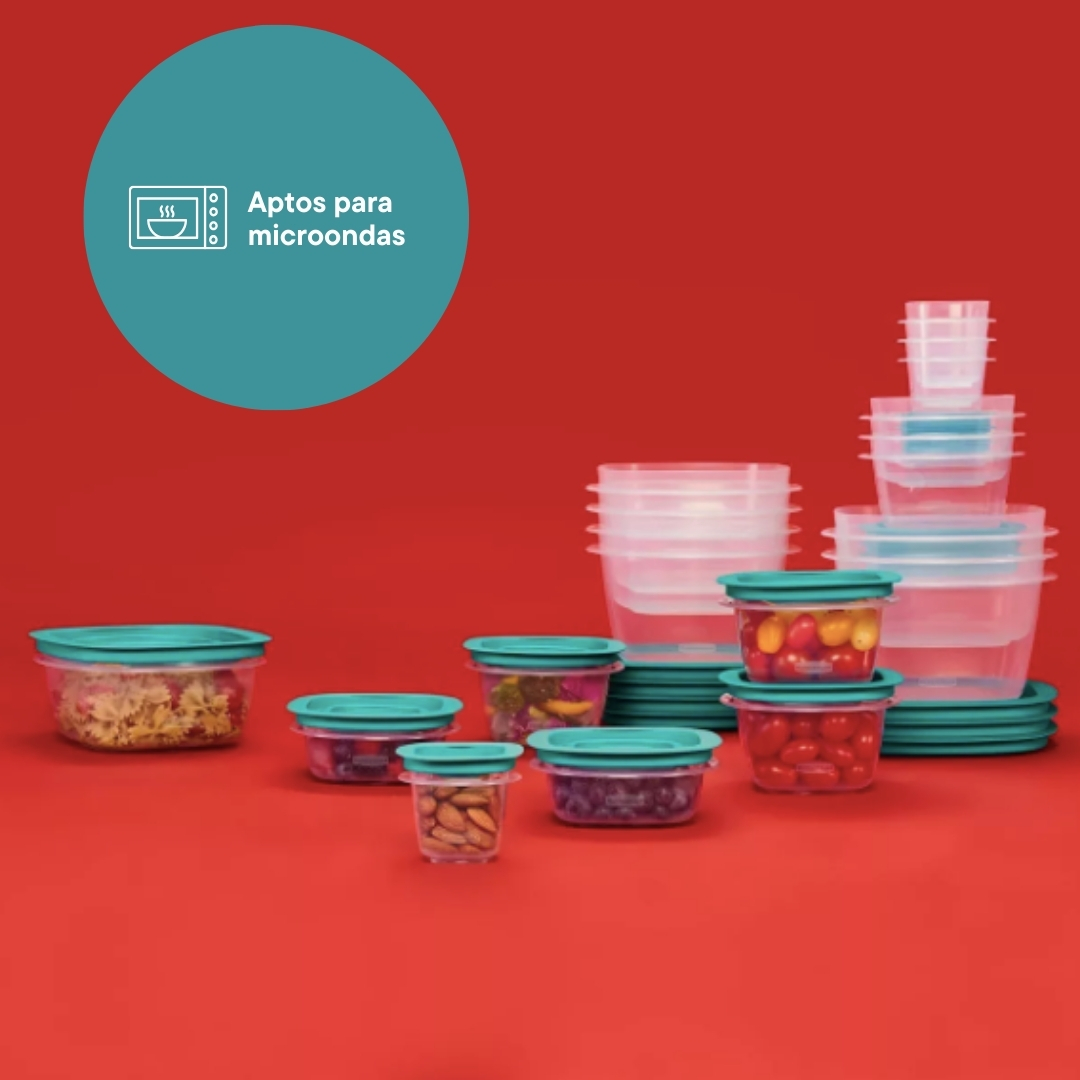 Foto 5 pulgar | Kit De  21 Recipientes Herméticos Con Tapa Rubbermaid