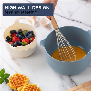 Foto 6 | Juego De Cuencos Para Mezclar Cook With Color, Antideslizantes, 6 Piezas, Azul - Venta Internacional.