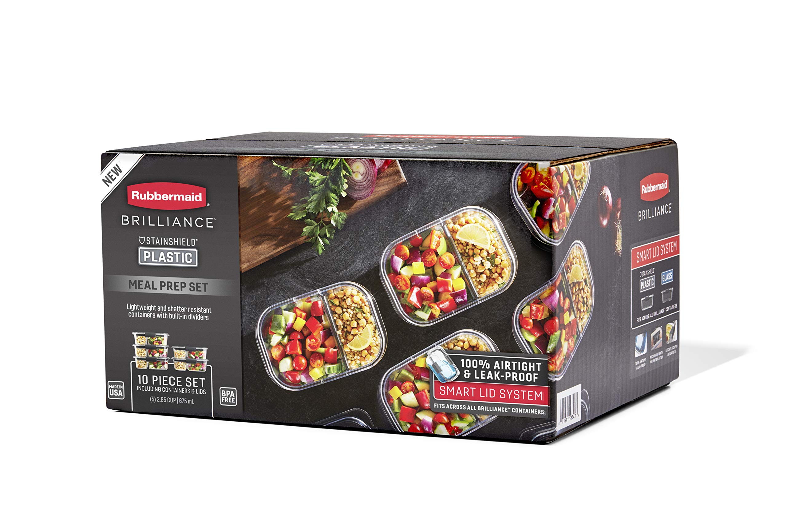 Foto 4 pulgar | Recipientes Rubbermaid Brilliance Para Almacenar Alimentos S - Venta Internacional.