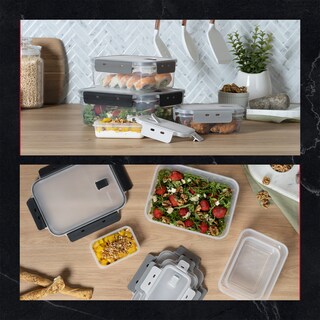 Foto 8 | Set De 4 Contenedores De Plástico Cookify Rectangular Herméticos