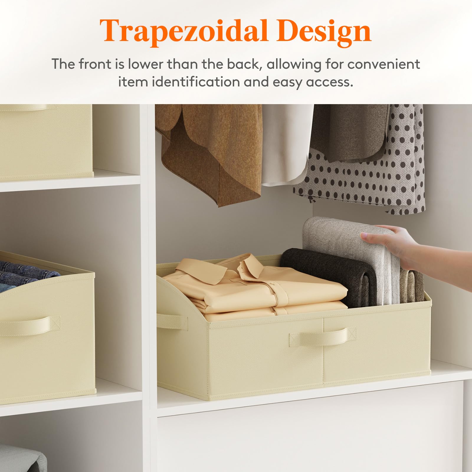 Foto 3 | Organizador De Armario Trapezoidal Lifewit, Paquete De 6 Cestas - Venta Internacional.