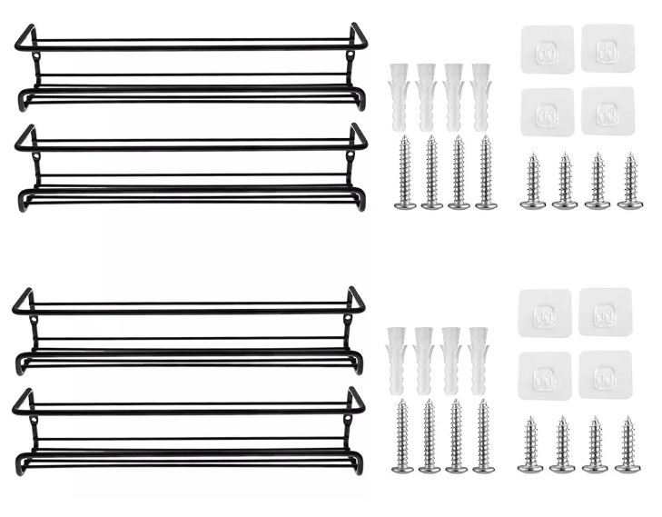 Foto 3 pulgar | Organizador Wünd De Especias De Pared 4 Pzas Para Cocina Repisas