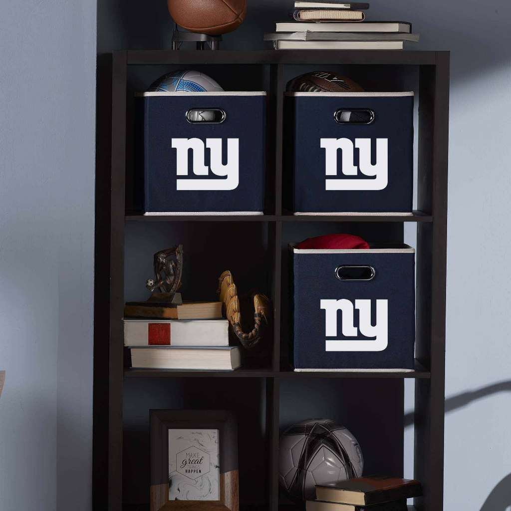 Foto 3 pulgar | Cubo De Almacenamiento Franklin Sports Nfl New York Giants De 11 X 11 Cm - Venta Internacional.