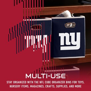 Foto 5 | Cubo De Almacenamiento Franklin Sports Nfl New York Giants De 11 X 11 Cm - Venta Internacional.