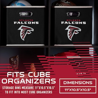 Foto 2 | Cubo De Almacenamiento Plegable Franklin Sports Nfl Atlanta Falcons - Venta Internacional.