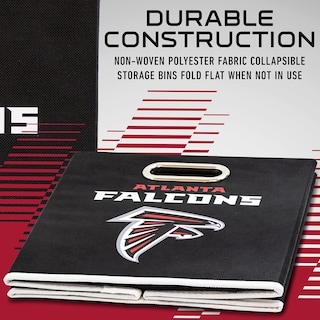 Foto 3 | Cubo De Almacenamiento Plegable Franklin Sports Nfl Atlanta Falcons - Venta Internacional.