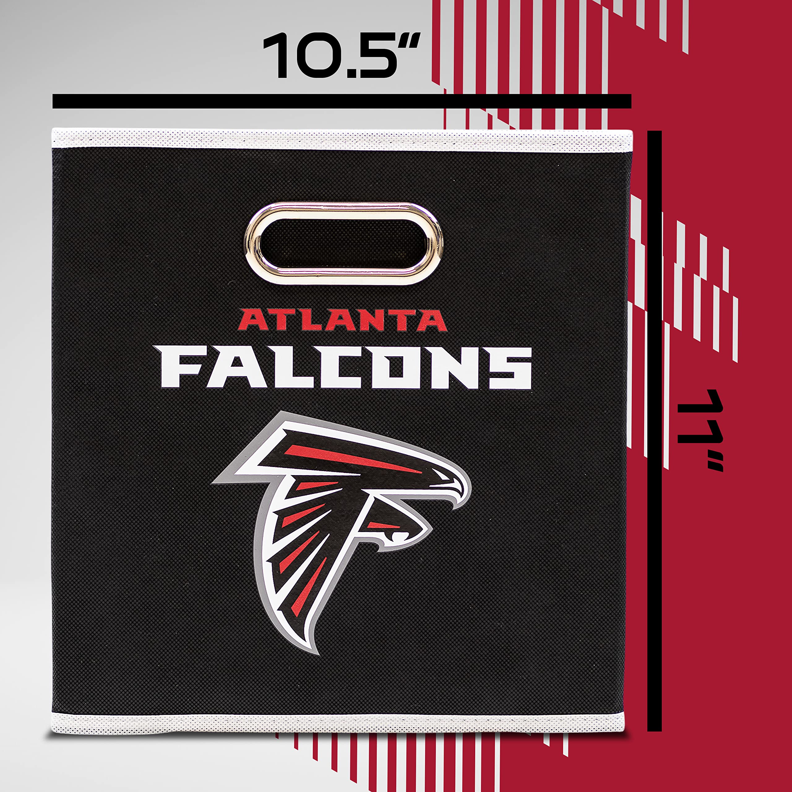 Foto 7 pulgar | Cubo De Almacenamiento Plegable Franklin Sports Nfl Atlanta Falcons - Venta Internacional.
