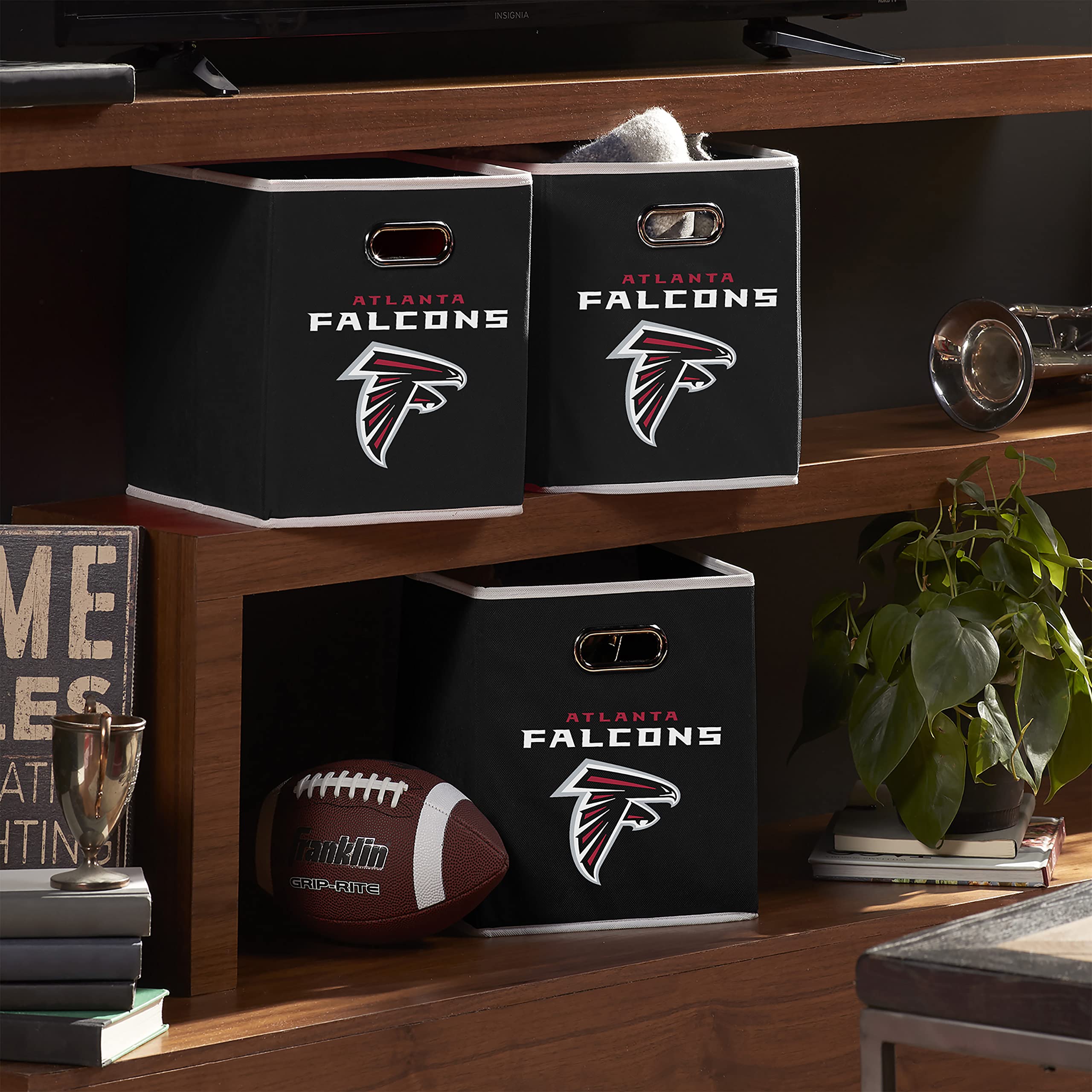 Foto 8 pulgar | Cubo De Almacenamiento Plegable Franklin Sports Nfl Atlanta Falcons - Venta Internacional.