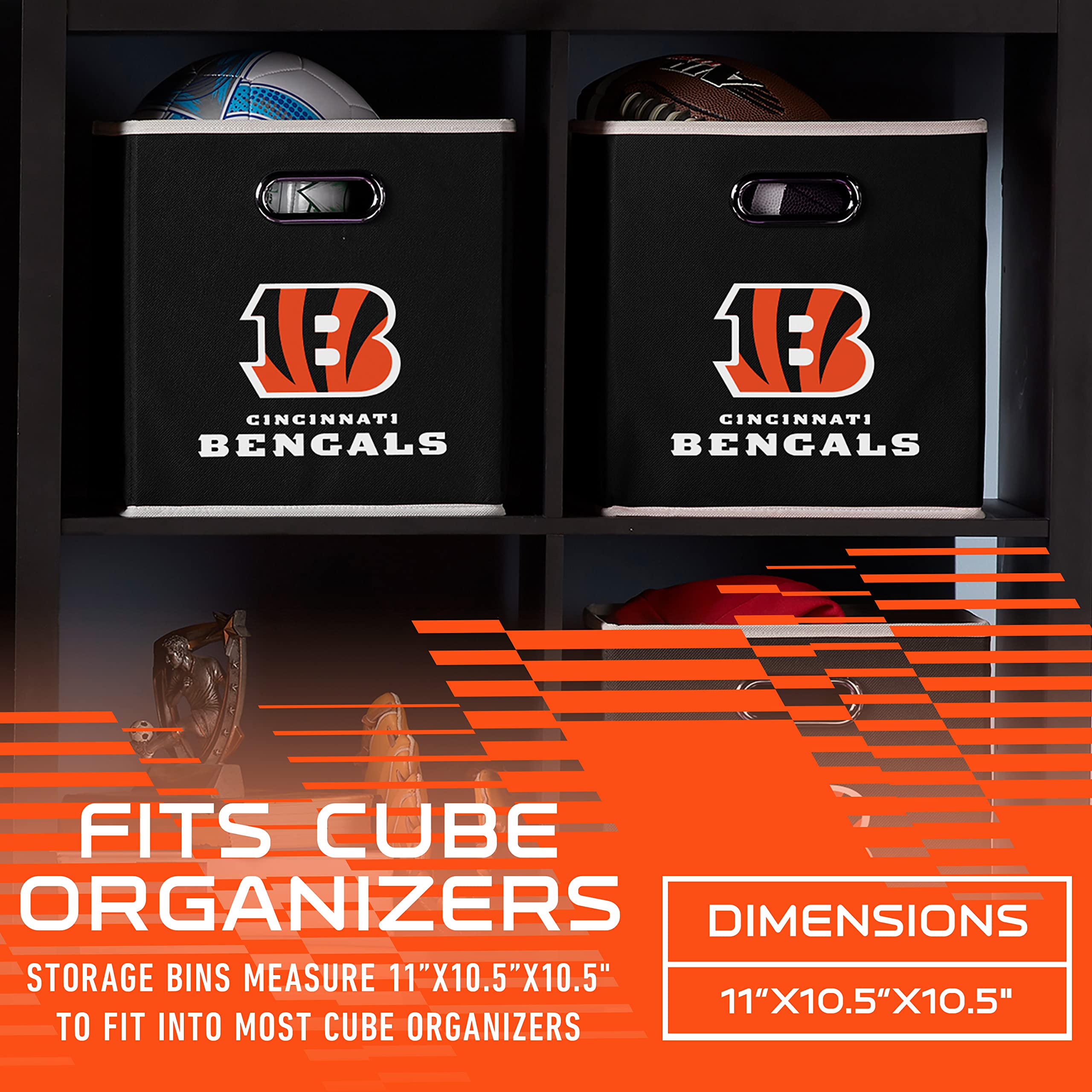 Foto 4 pulgar | Contenedor De Almacenamiento Franklin Sports Nfl Cincinnati Bengals - Venta Internacional.