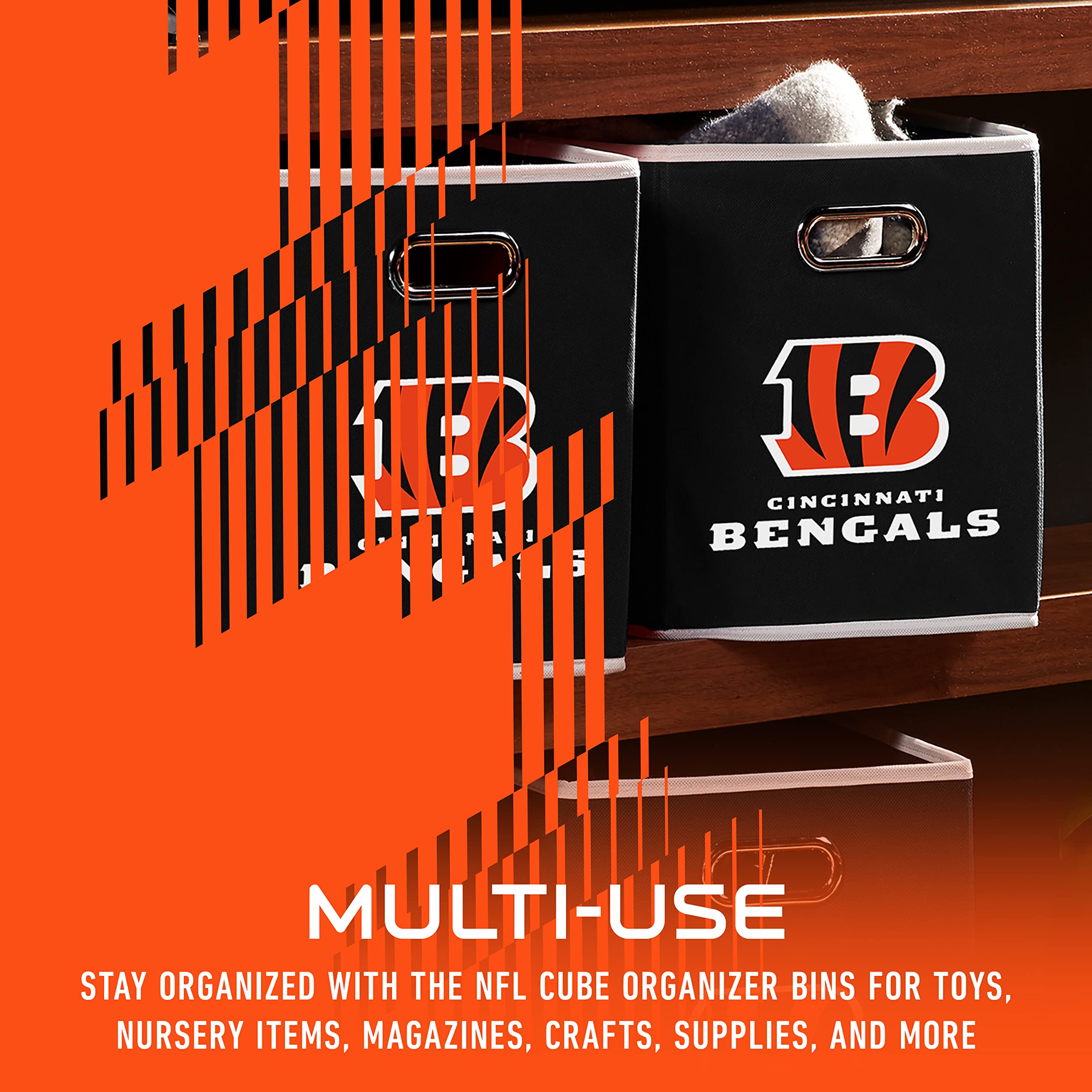 Foto 6 pulgar | Contenedor De Almacenamiento Franklin Sports Nfl Cincinnati Bengals - Venta Internacional.