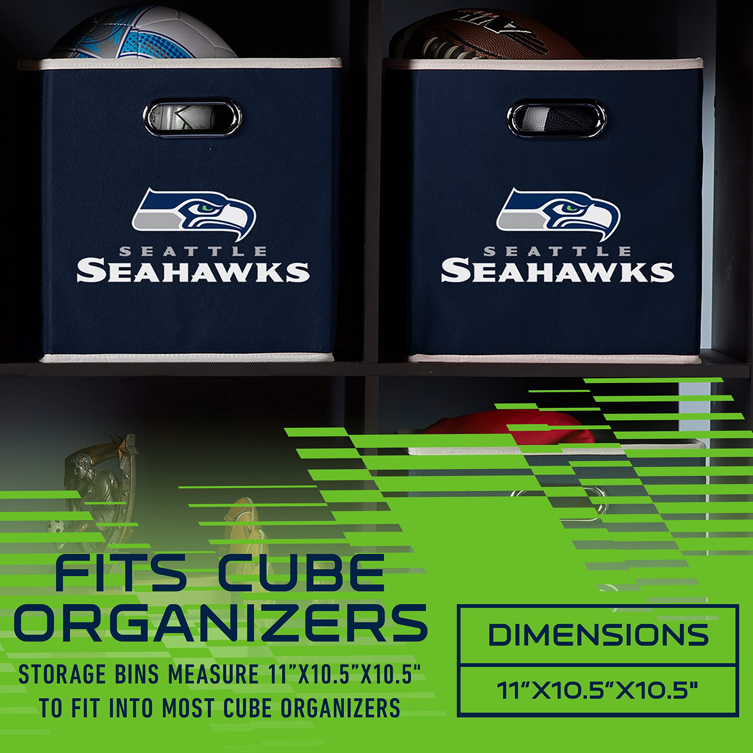Foto 4 pulgar | Contenedor De Almacenamiento Franklin Sports Nfl Seattle Seahawks - Venta Internacional.