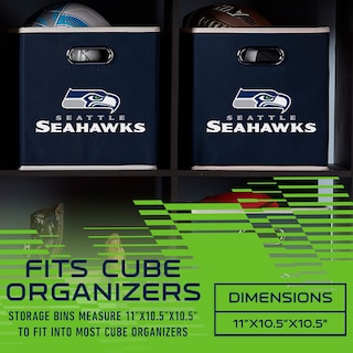 Foto 3 | Contenedor De Almacenamiento Franklin Sports Nfl Seattle Seahawks - Venta Internacional.