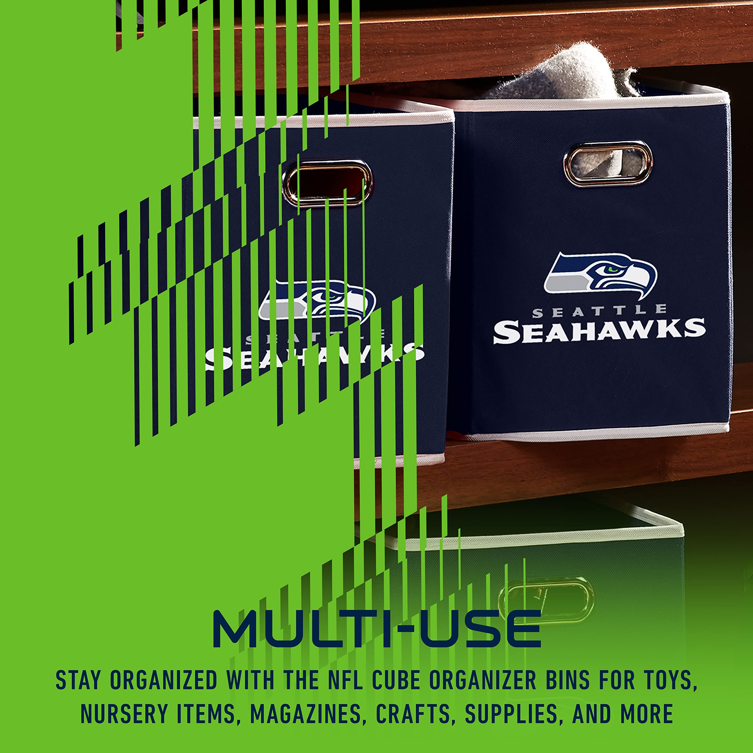 Foto 6 pulgar | Contenedor De Almacenamiento Franklin Sports Nfl Seattle Seahawks - Venta Internacional.