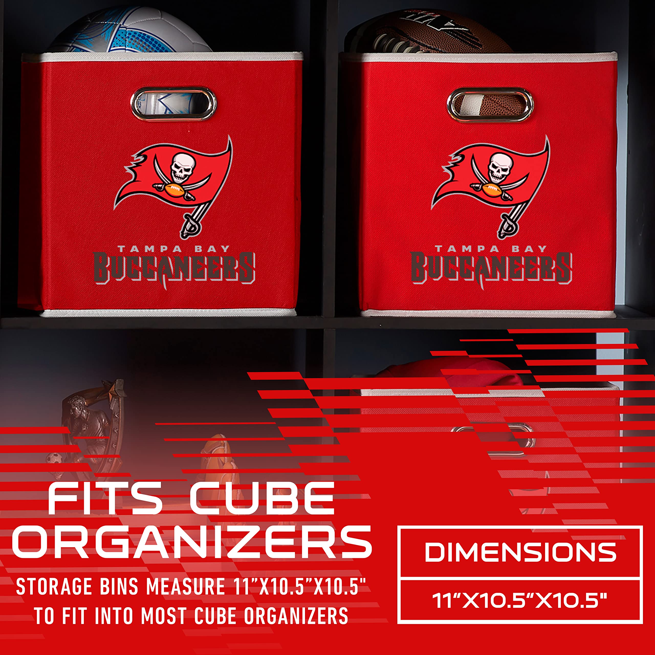 Foto 4 pulgar | Contenedor De Almacenamiento Franklin Sports Nfl Tampa Bay Buccaneers - Venta Internacional.