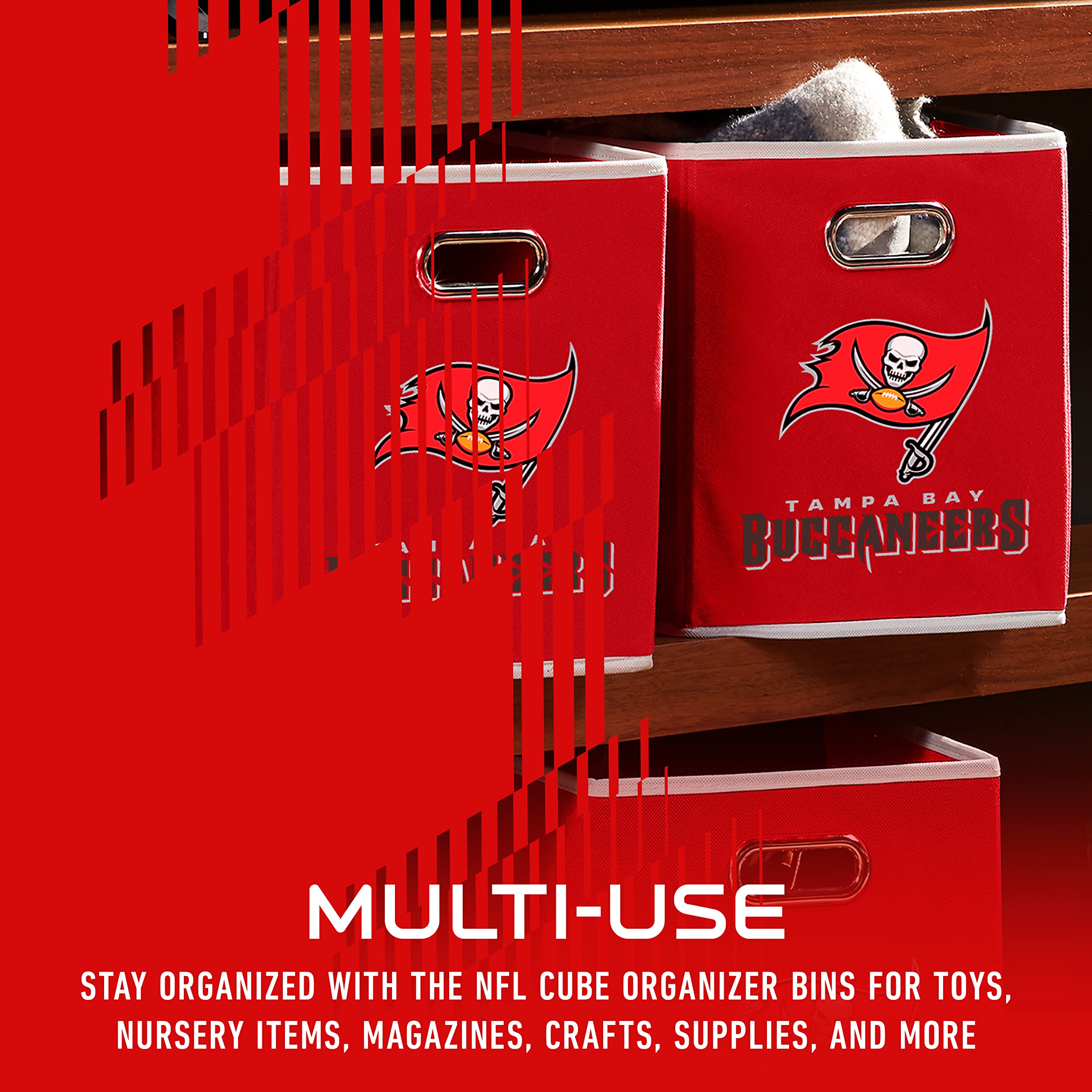 Foto 6 pulgar | Contenedor De Almacenamiento Franklin Sports Nfl Tampa Bay Buccaneers - Venta Internacional.
