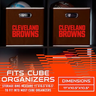 Foto 3 | Cubo De Almacenamiento Plegable Franklin Sports Nfl Cleveland Browns - Venta Internacional.