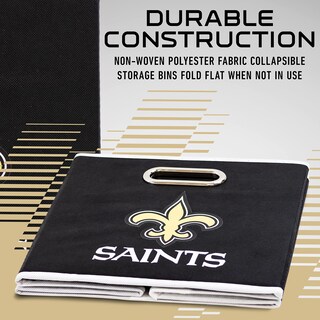 Foto 3 | Contenedor De Almacenamiento Franklin Sports Nfl New Orleans Saints - Venta Internacional.