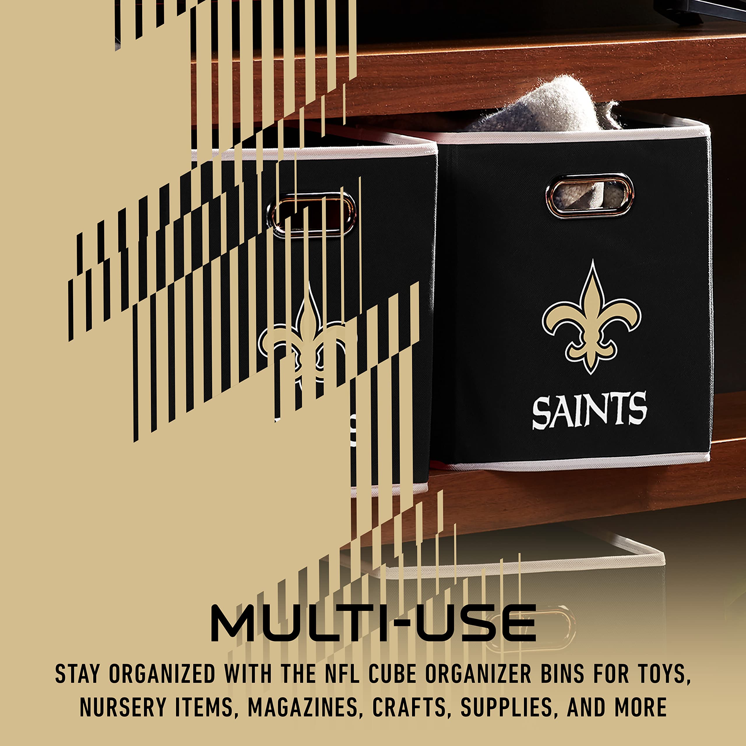 Foto 5 pulgar | Contenedor De Almacenamiento Franklin Sports Nfl New Orleans Saints - Venta Internacional.