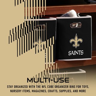 Foto 4 | Contenedor De Almacenamiento Franklin Sports Nfl New Orleans Saints - Venta Internacional.